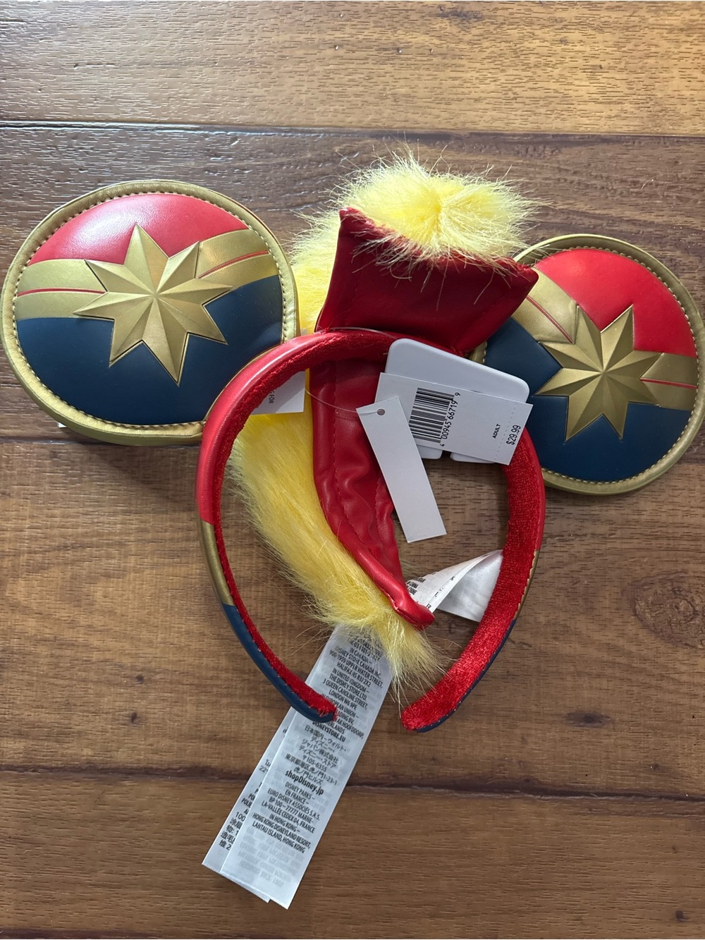 NWT Disney Parks Marvel Captain Marvel Mohawk Minnie Ears Headband